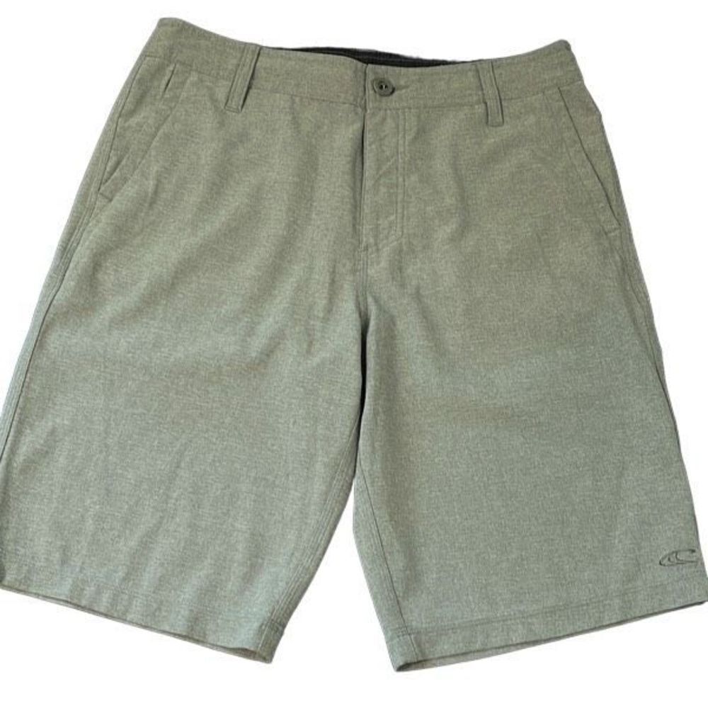 O’Neil Hybrid Board Shorts. Size 30. Heather Green/gray Casual.